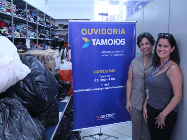 Concessionária Tamoios realiza mais doações da Campanha do Agasalho 2018
