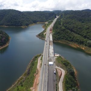 Acompanhe o avanço das obras de duplicação do trecho de Serra da Rodovia dos Tamoios